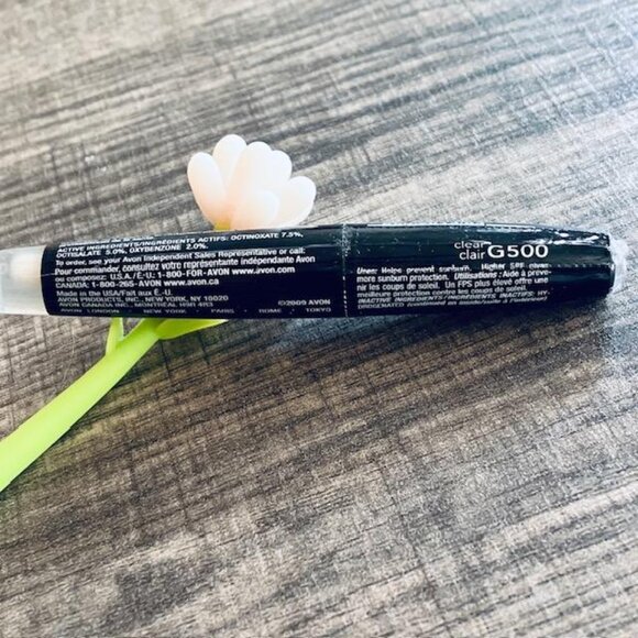 💋  Avon Glazewear SPF 15 CLEAR G500 Shiny Lip Gloss - NOS SEALED!!5 - Picture 3 of 3